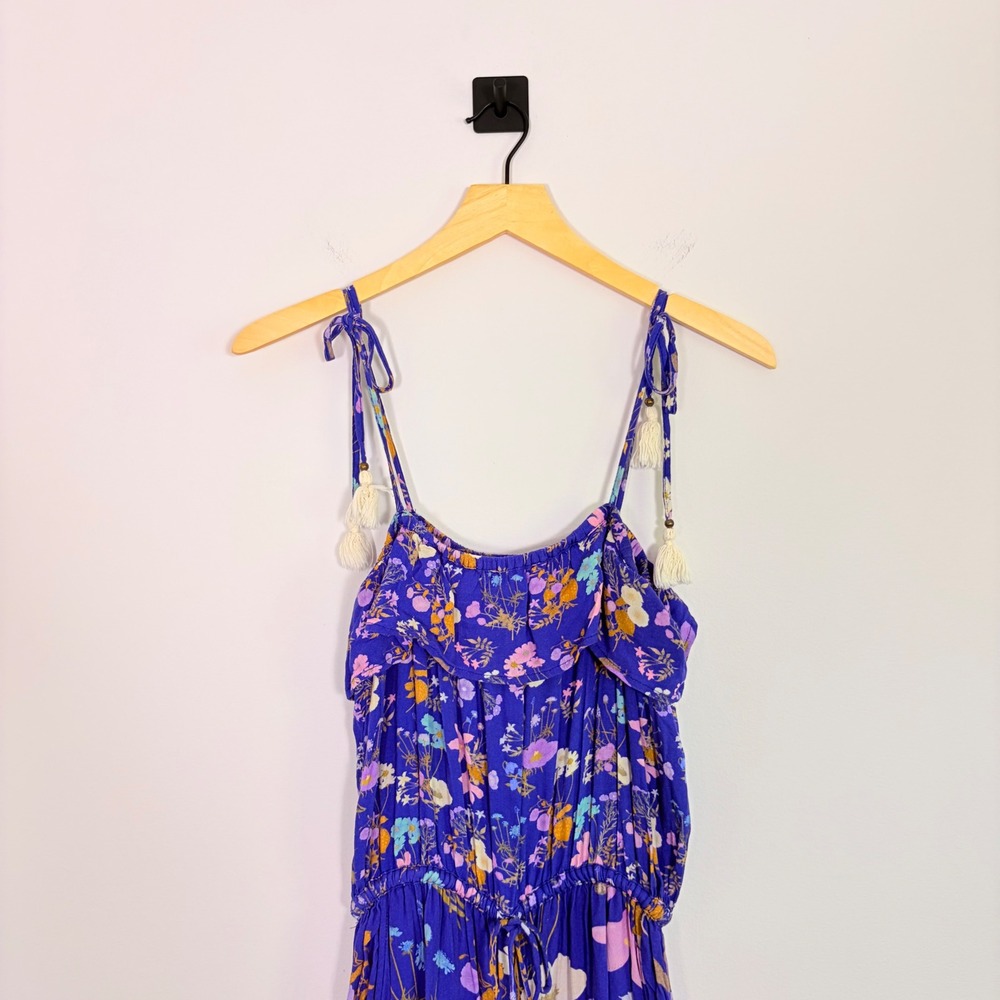 Spell & The Gypsy Collective Wild Bloom Strappy Floral Jumpsuit XS Boho Wide Leg - Picture 3 of 10